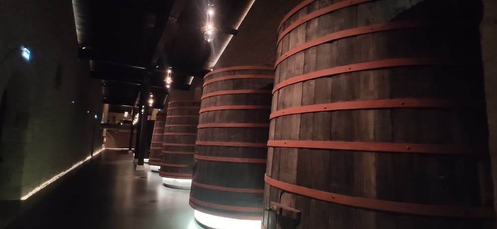 Wine fermentation vats at Marqués de Murrieta