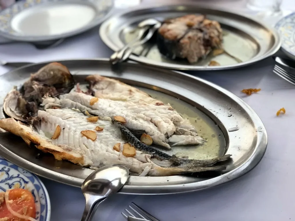 Grill fish lunch Getaria